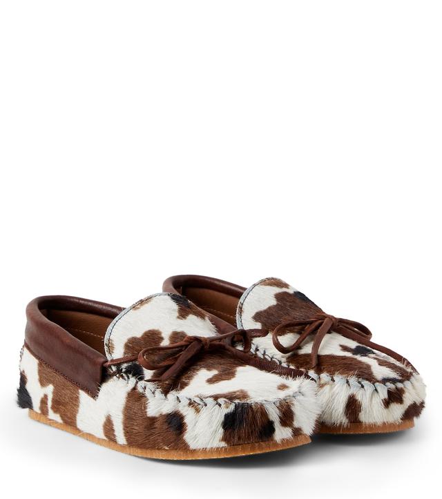 PePe PèPè Cow-print calf hair loafers