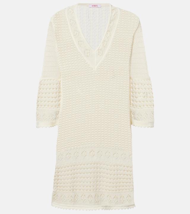 Eres Divina crochet minidress
