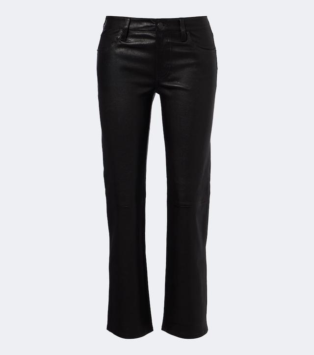 Frame Cigarette leather slim pants