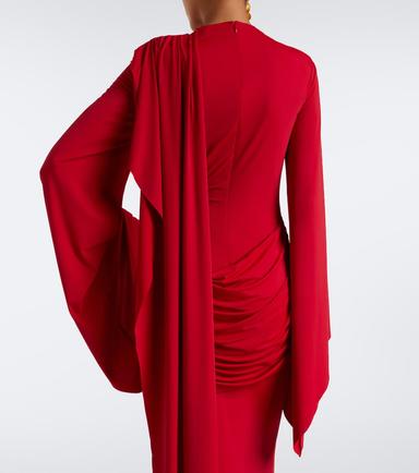 De La Vali Perisa draped jersey maxi dress | Thumbnail 5