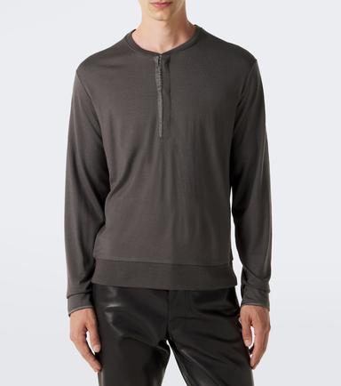 Tom Ford Wool, cashmere, and silk Henley shirt | Thumbnail 4