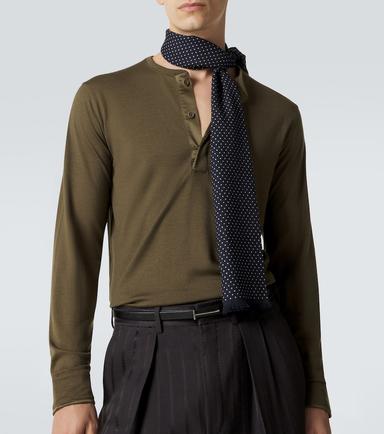 Tom Ford Wool, cashmere, and silk Henley shirt | Thumbnail 2