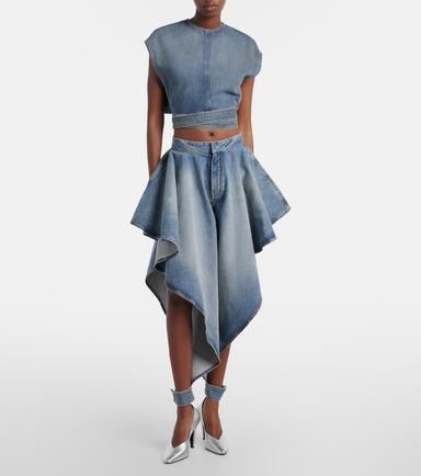 Alaïa Alaïa Draped tapered jeans | Thumbnail 5 Alaïa Alaïa Draped tapered jeans | Thumbnail 5