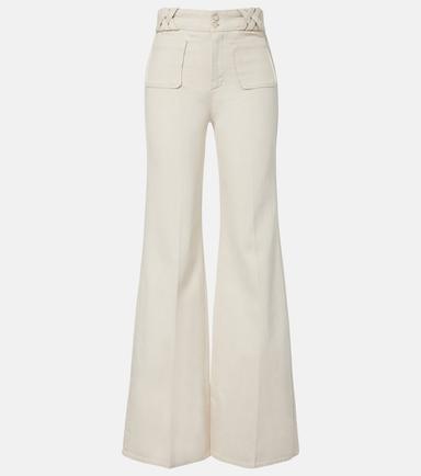 Dorothee Schumacher Summer Of Love cotton and linen flared pants | Thumbnail 1 Dorothee Schumacher Summer Of Love cotton and linen flared pants | Thumbnail 1