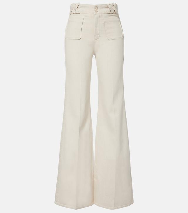 Summer Of Love cotton and linen flared pants