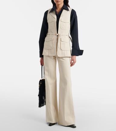 Dorothee Schumacher Summer Of Love cotton and linen flared pants | Thumbnail 3 Dorothee Schumacher Summer Of Love cotton and linen flared pants | Thumbnail 3