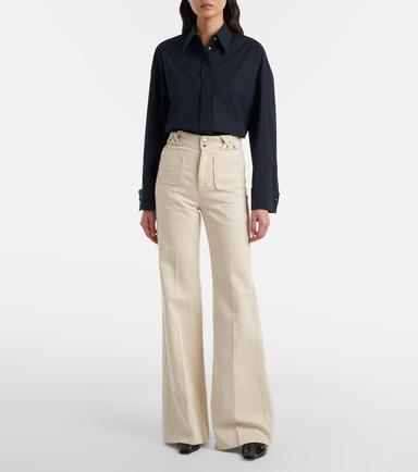 Dorothee Schumacher Summer Of Love cotton and linen flared pants | Thumbnail 5 Dorothee Schumacher Summer Of Love cotton and linen flared pants | Thumbnail 5