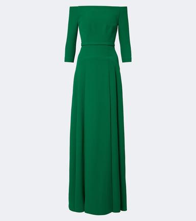 Safiyaa Amadora off-shoulder crêpe gown | Thumbnail 1
