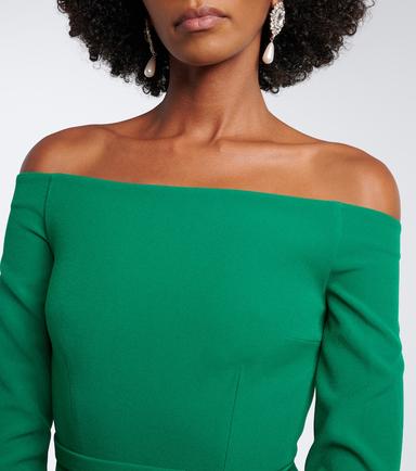 Safiyaa Amadora off-shoulder crêpe gown | Thumbnail 5