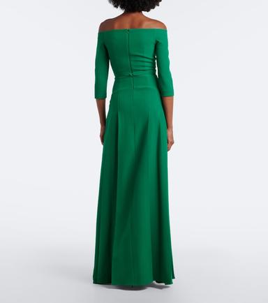Safiyaa Amadora off-shoulder crêpe gown | Thumbnail 2