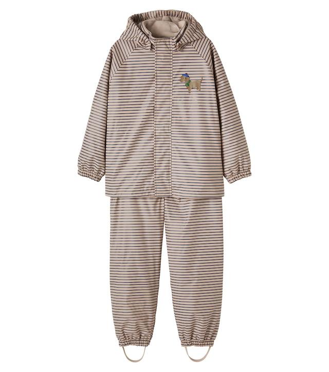 Konges Slojd Konges Sløjd Palme striped hooded jacket and pants set