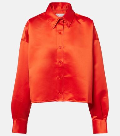 The Frankie Shop Arlen satin shirt | Thumbnail 1