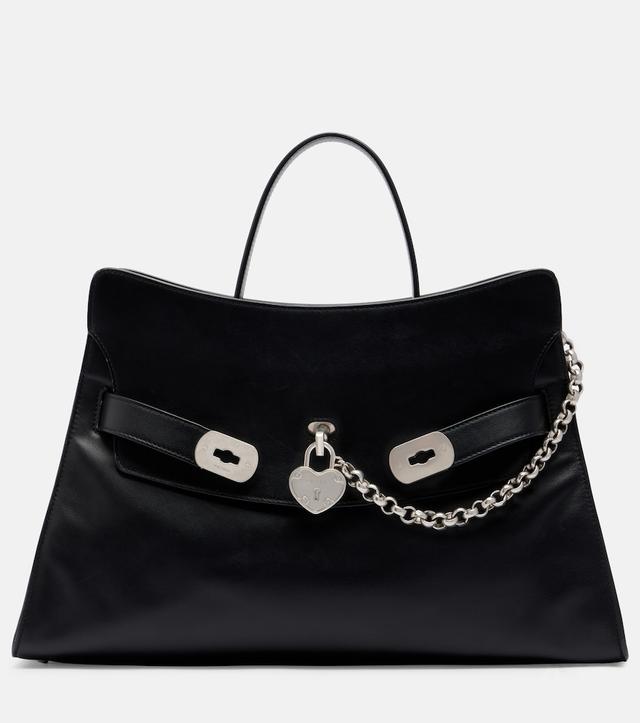 McQueen Locke Medium leather tote bag