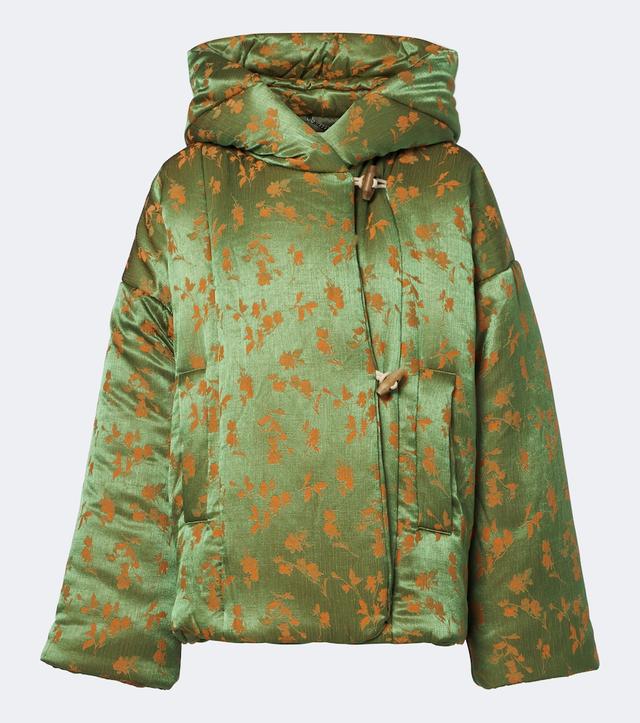 Dries Van Noten Floral puffer jacket