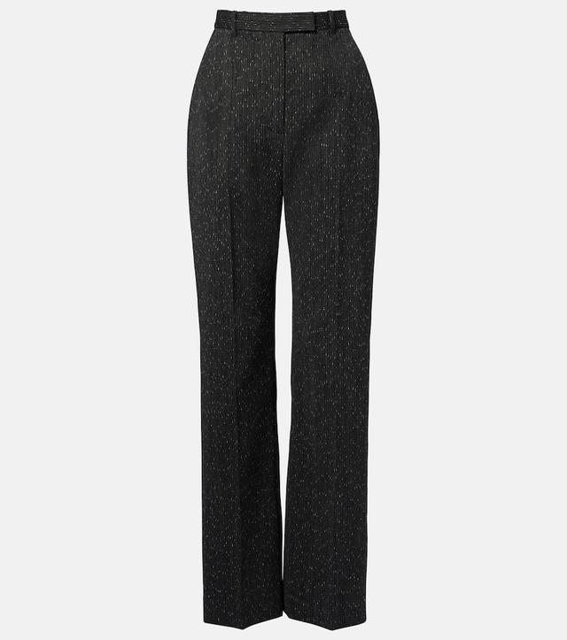 Chalk stripe straight pants