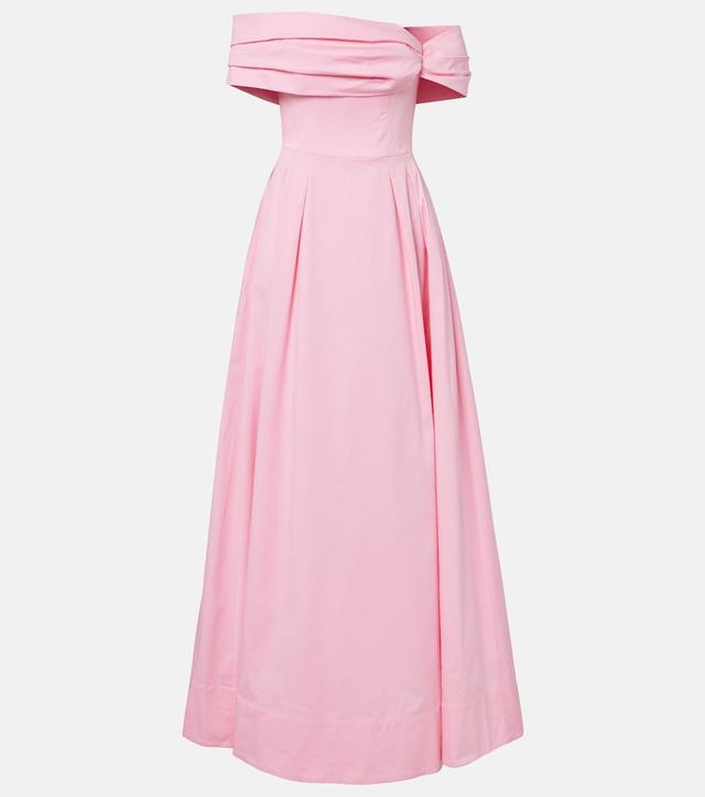Dianthe off-shoulder bustier gown