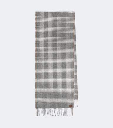 Eleventy Checked silk, wool, and cashmere scarf | Thumbnail 1