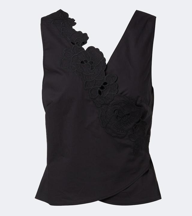 SIR Klara cotton wrap top
