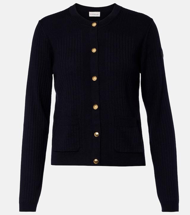 Wool-blend cardigan