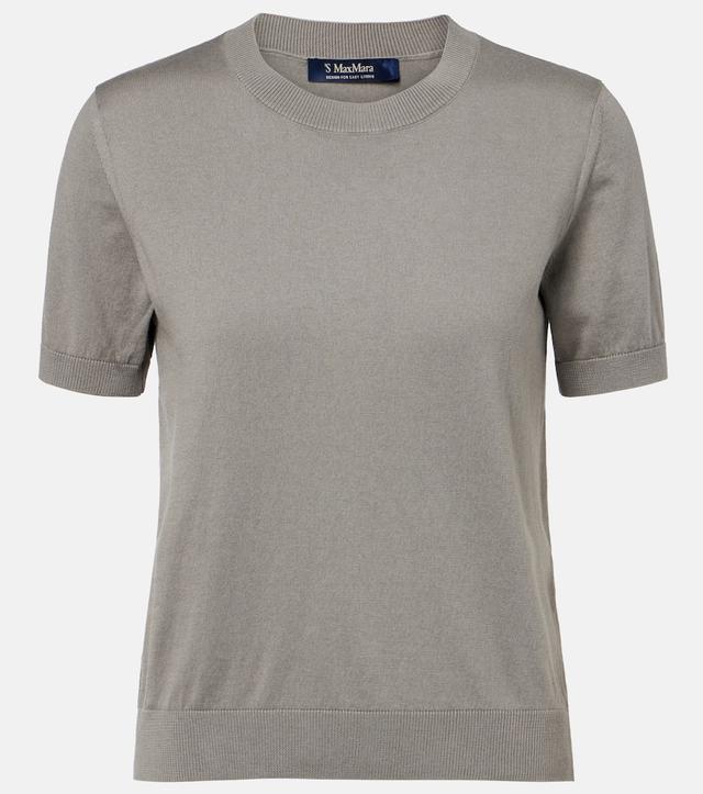 'S Max Mara Cotton, silk, and cashmere top