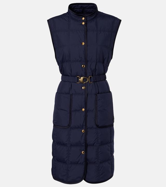 Moncler Cygnette belted quilted down vest