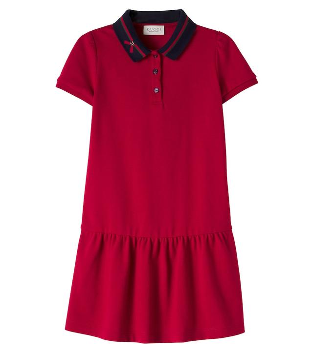 Gucci Kids Cotton-blend polo dress