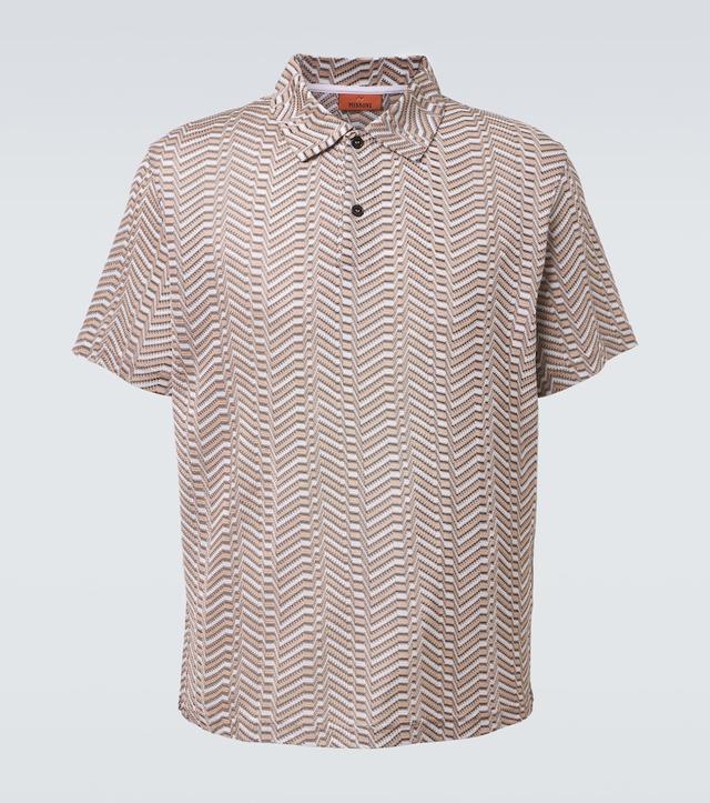 Greek Key polo shirt