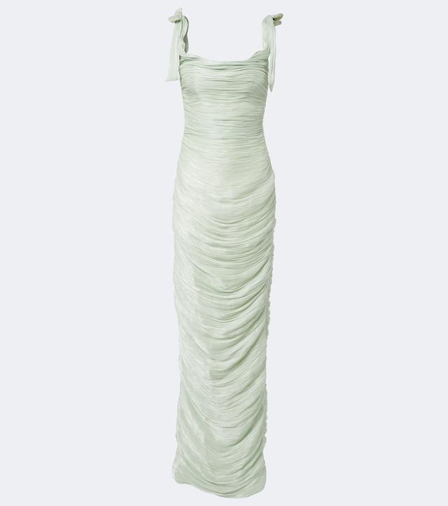 Marmar Halim Pleated taffeta gown