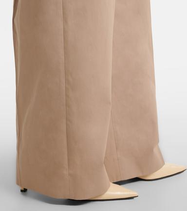 Jil Sander Pleated cotton twill wide-leg pants | Thumbnail 5 Jil Sander Pleated cotton twill wide-leg pants | Thumbnail 5