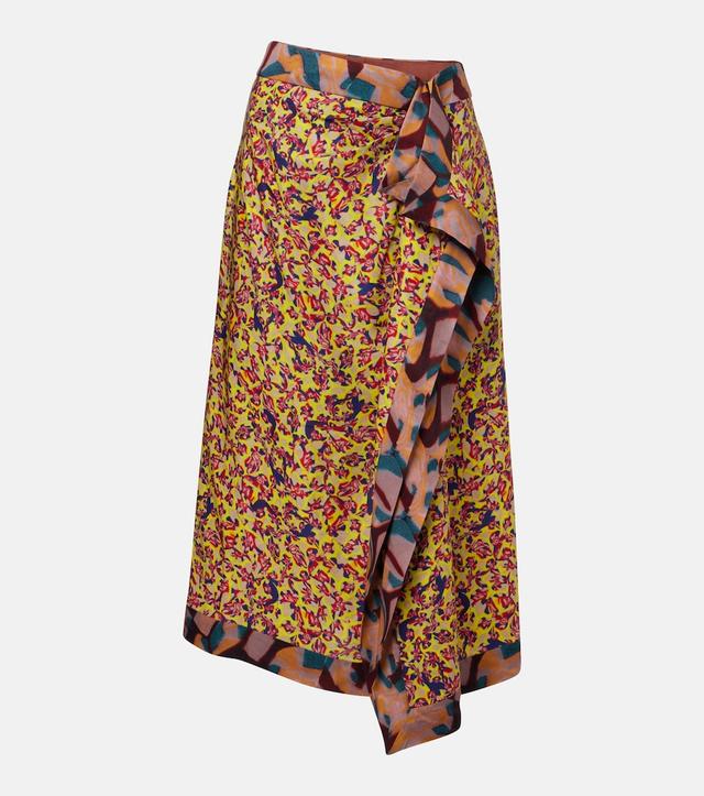 Sole printed midi skirt