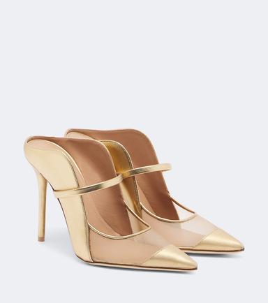Malone Souliers Maureen leather and mesh mules | Thumbnail 1