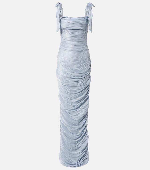 Marmar Halim Pleated taffeta gown