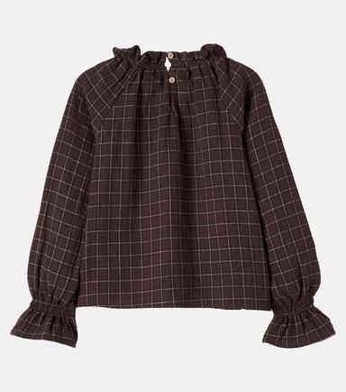 Cozmo Artis ruffled cotton flannel top | Thumbnail 2