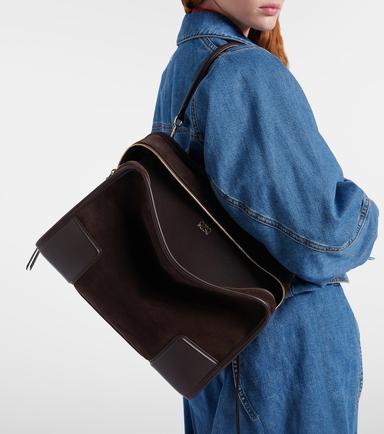Loewe Amazona 180 Large suede tote bag | Thumbnail 5 Loewe Amazona 180 Large suede tote bag | Thumbnail 5