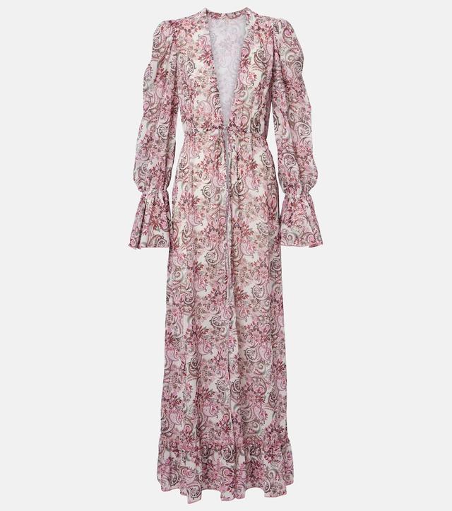 Bananhot Berta paisley beach cover-up