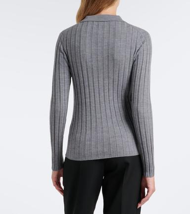 Jardin des Orangers Ribbed-knit virgin wool polo sweater | Thumbnail 4