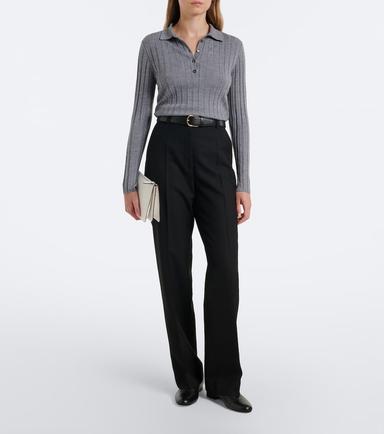 Jardin des Orangers Ribbed-knit virgin wool polo sweater | Thumbnail 5