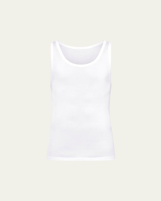 Hanro Cotton Pure Tank Top, White