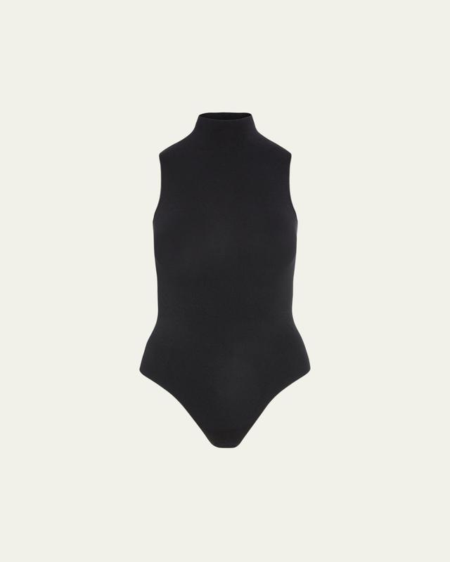 Commando Seamless Mock-Neck Thong Bodysuit