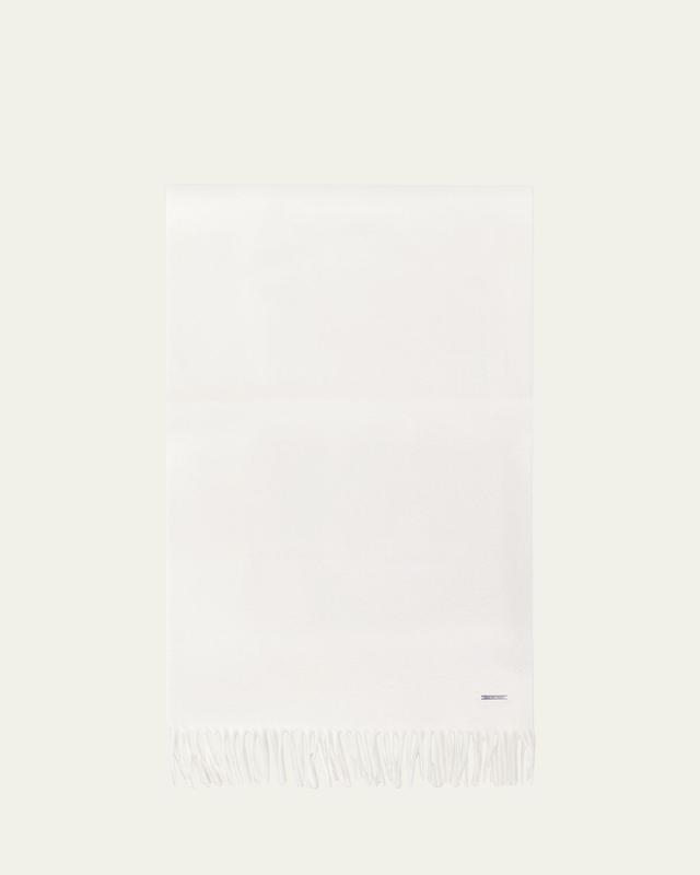Loro Piana Cashmere Sciarpa Grande Fringe-Trim Scarf