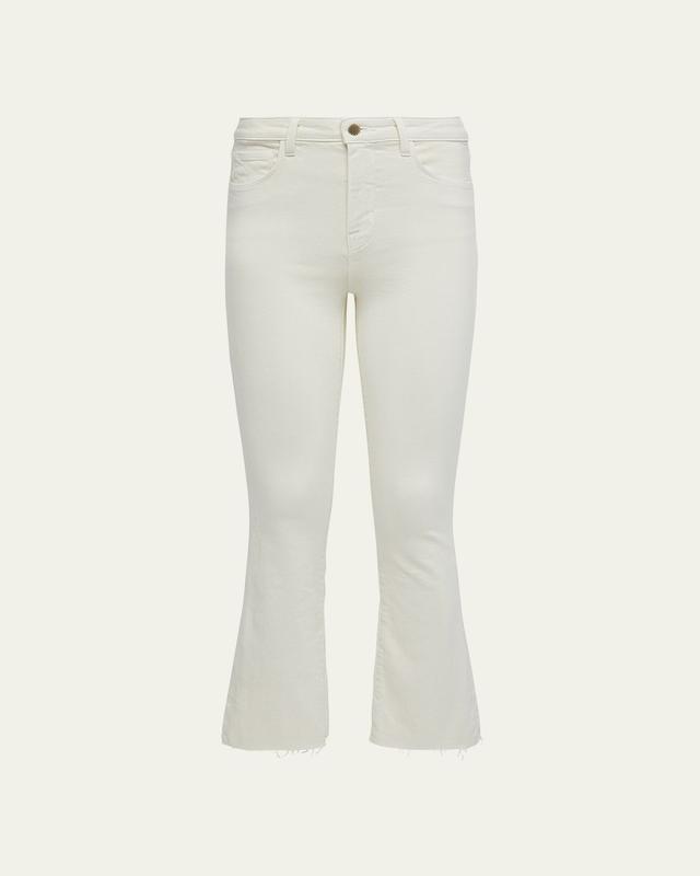 L'Agence Kendra High-Rise Crop Flare Jeans