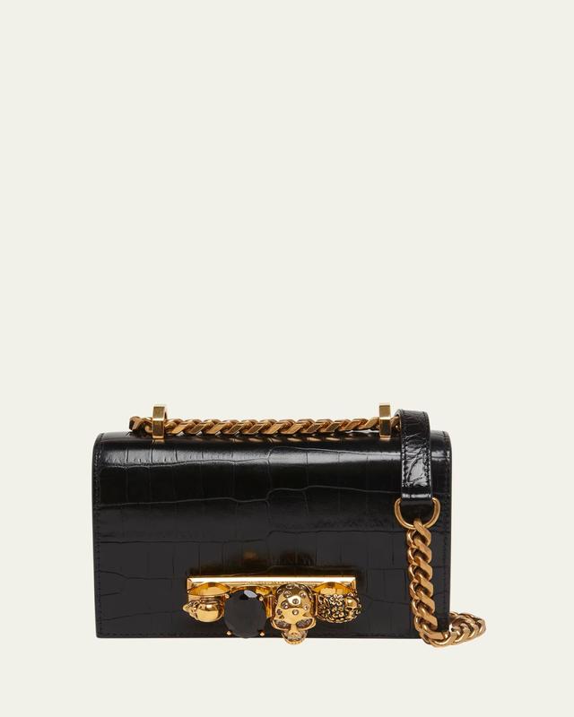 McQueen Mini Jeweled Satchel Bag