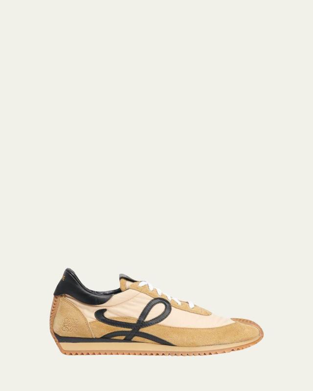 Men's Flow Runner 2.0 Nylon and Suede Sneakers