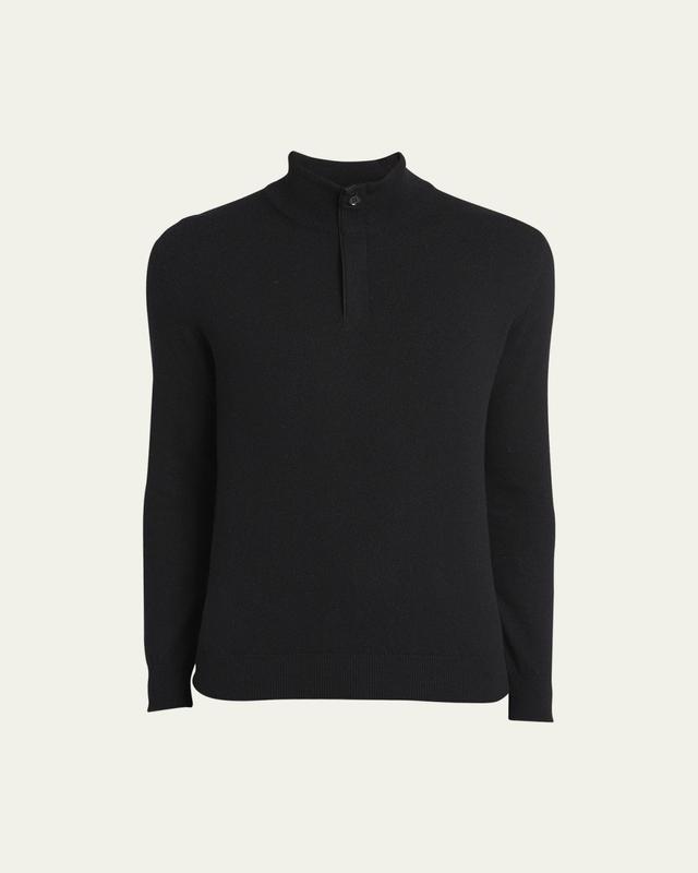 Men's Cashmere Quarter-Zip Sweater