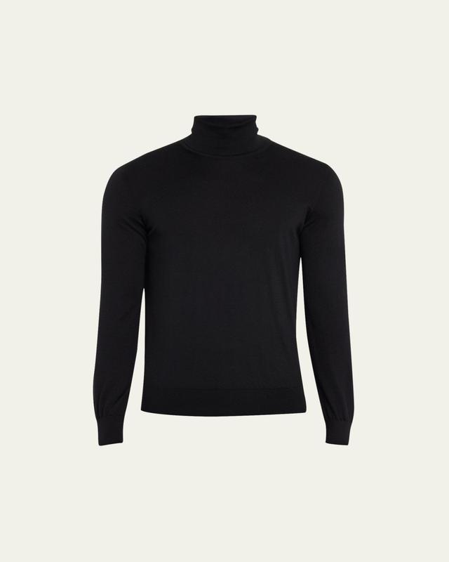 Men's Cashmere-Silk Turtleneck Sweater
