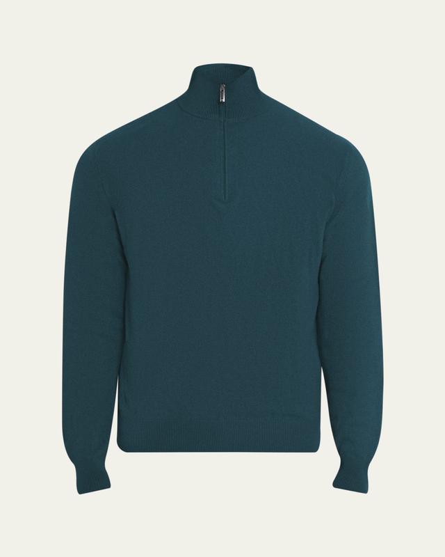 Men's Cashmere Half-Zip Sweater
