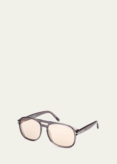 TOM FORD Men's Rosco Photochromic Acetate Aviator Sunglasses | Thumbnail 2