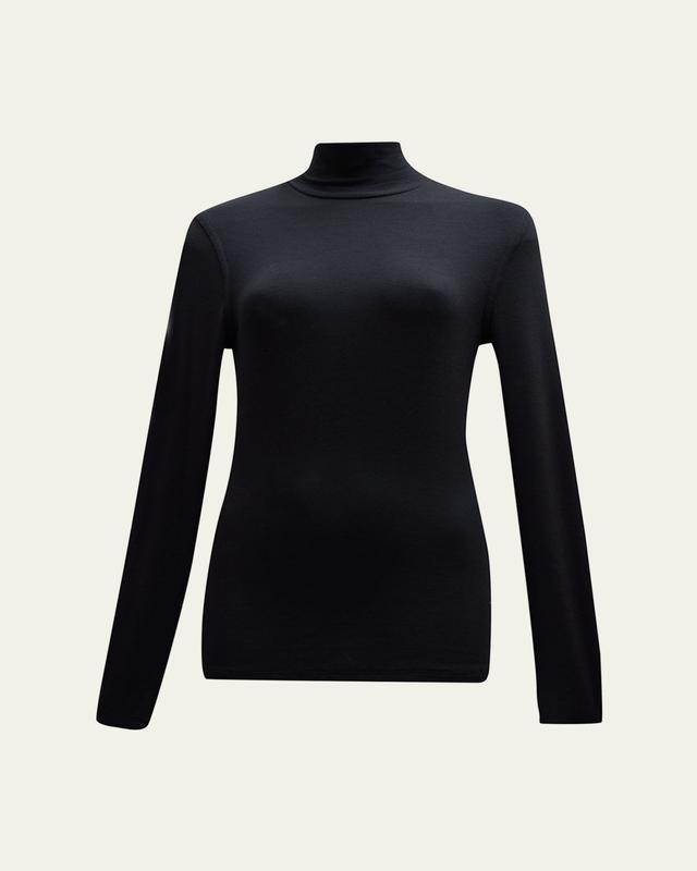 FRAME Ribbed Turtleneck Top