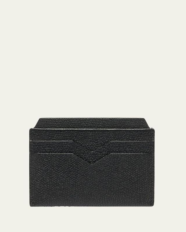 Men's V-Slot Leather Card Case