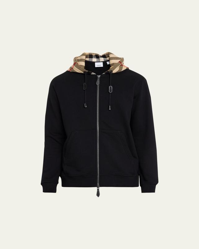 Men's Samuel Full-Zip Check Hoodie